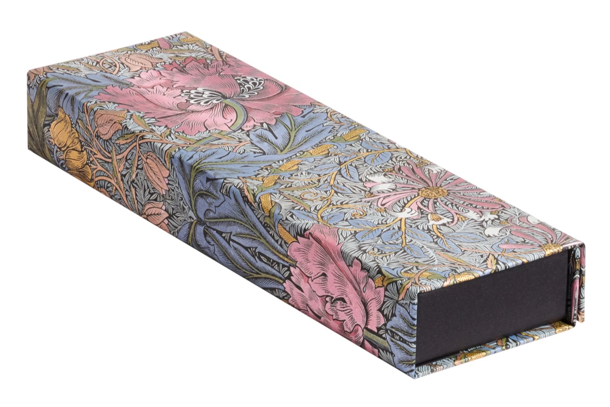 Paperblanks Pencil Case 'Morris Pink Honeysuckle'