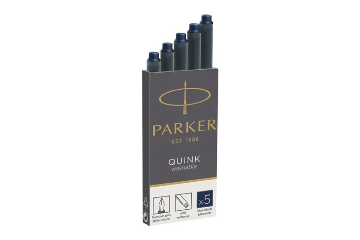 Parker Quink Inktpatronen Blauw/Zwart