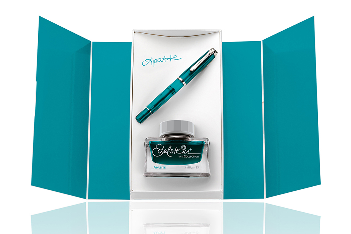 Pelikan Classic M205 Apatite Vulpen + Inkt Set