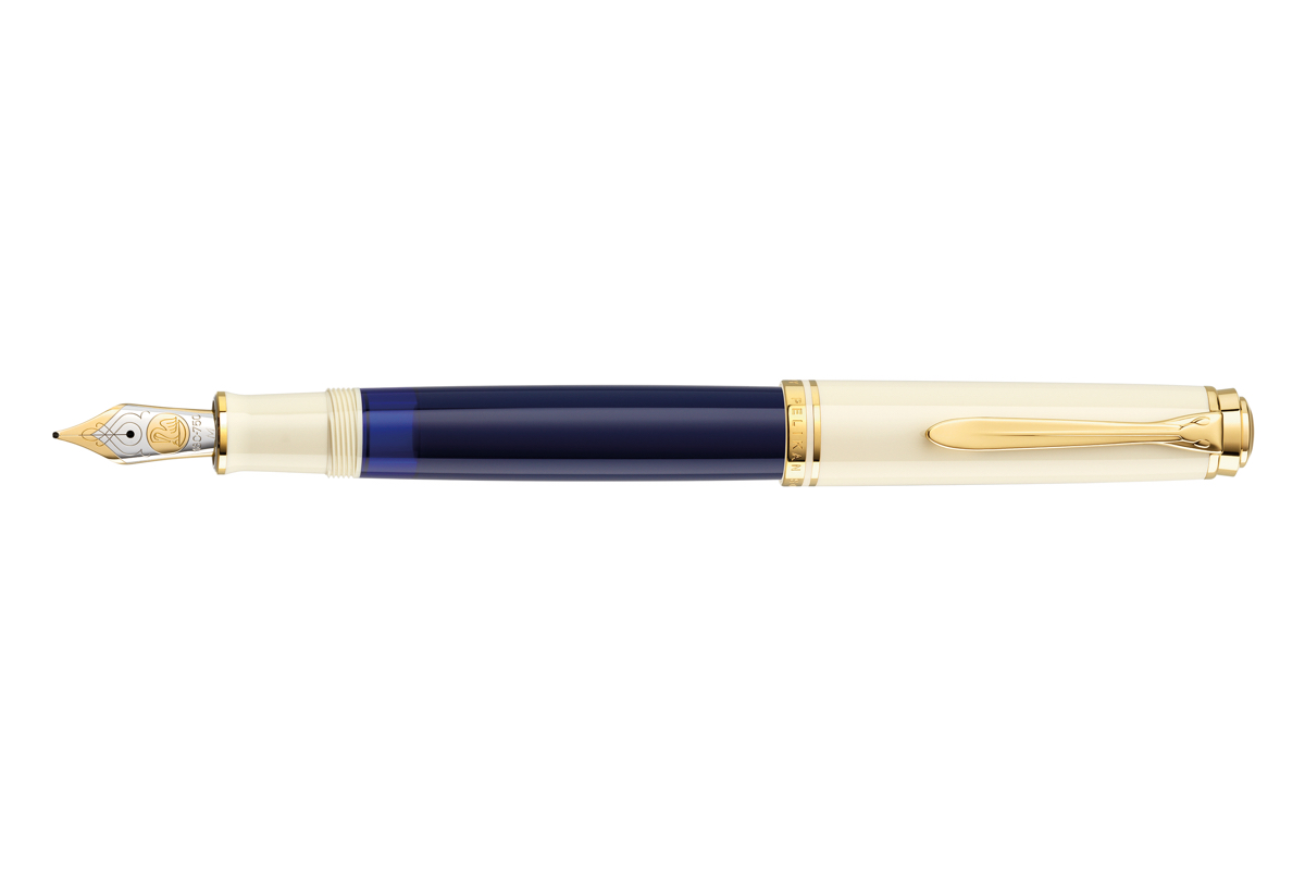 Pelikan Souverän M800 Cream Blue Vulpen