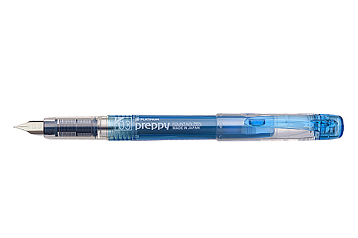 Platinum Preppy Blue Black Fountain Pen