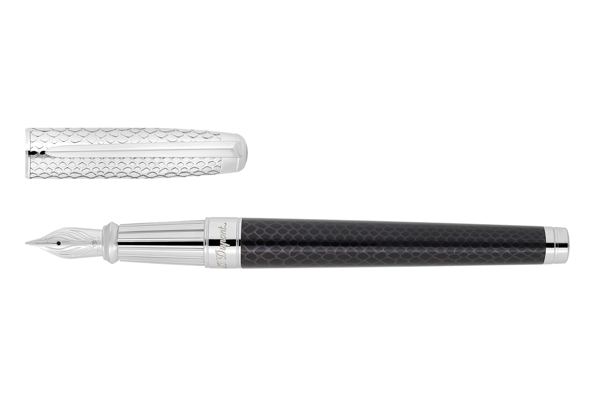 S.T. Dupont Line D Eternity 'Snake Skin Black' Vulpen