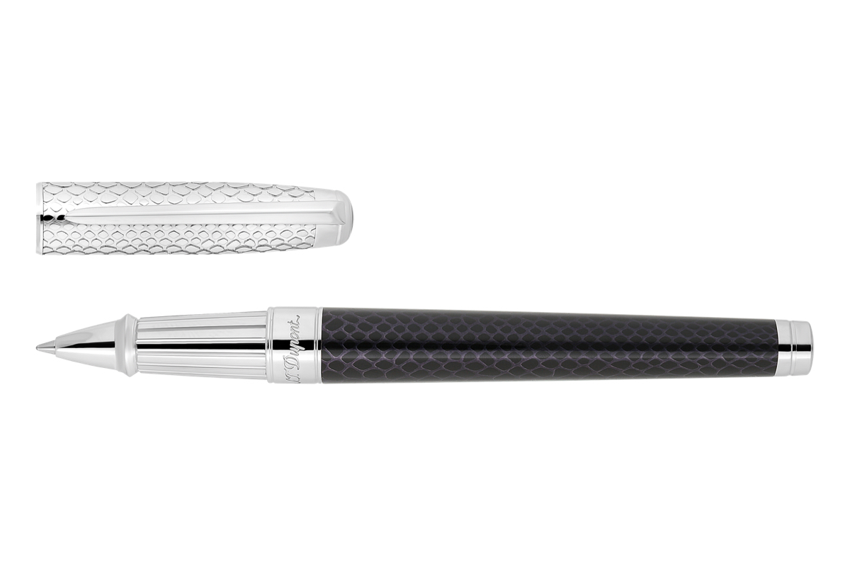 S.T. Dupont Line D Eternity 'Snake Skin Black' Rollerball