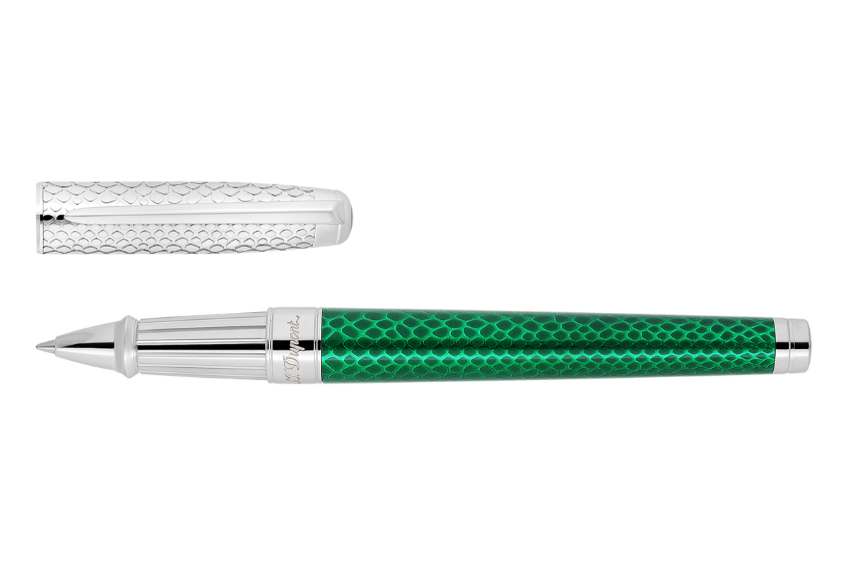 S.T. Dupont Line D Eternity 'Snake Skin Green' Rollerball