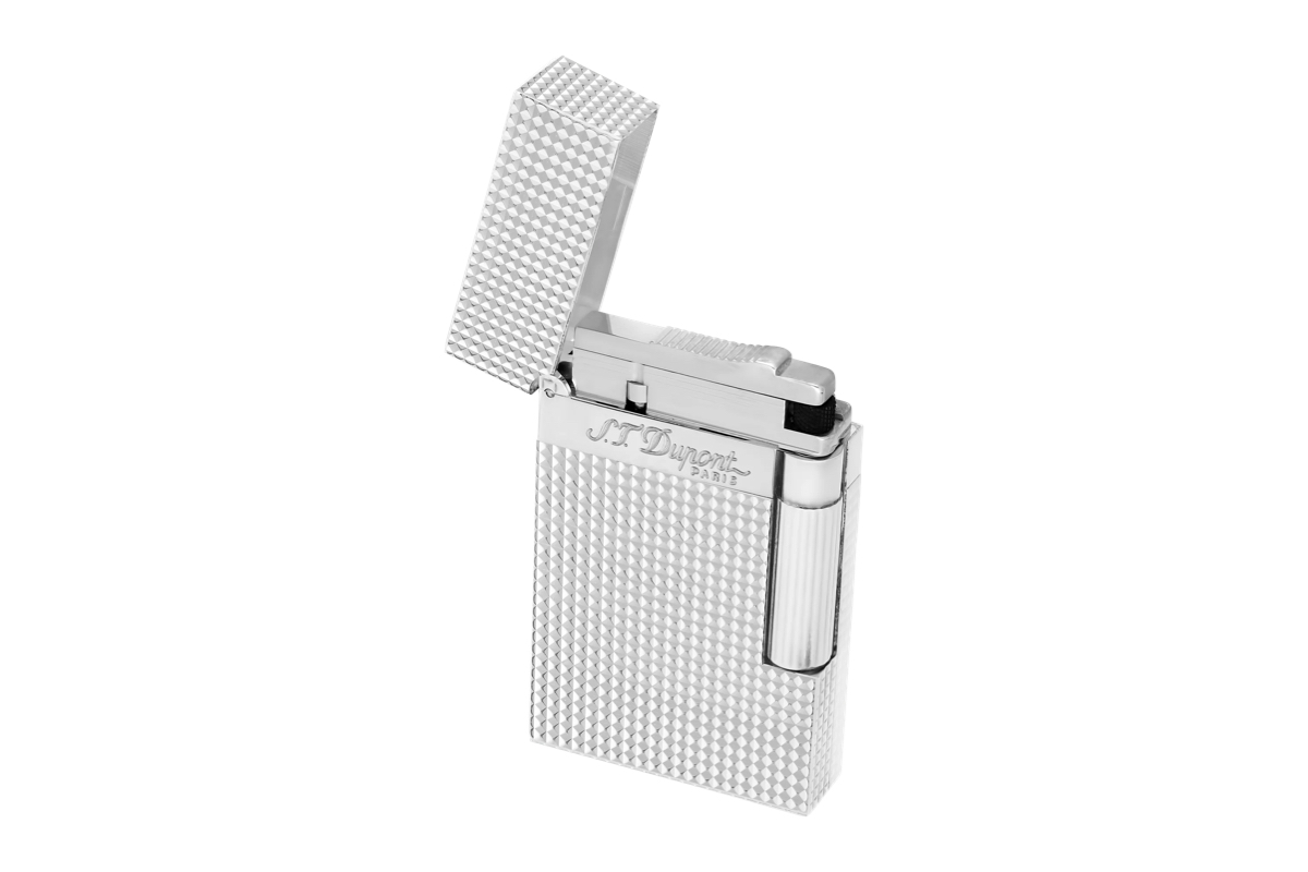 S.T. Dupont Ligne 2 Diamond Head Silver Lighter