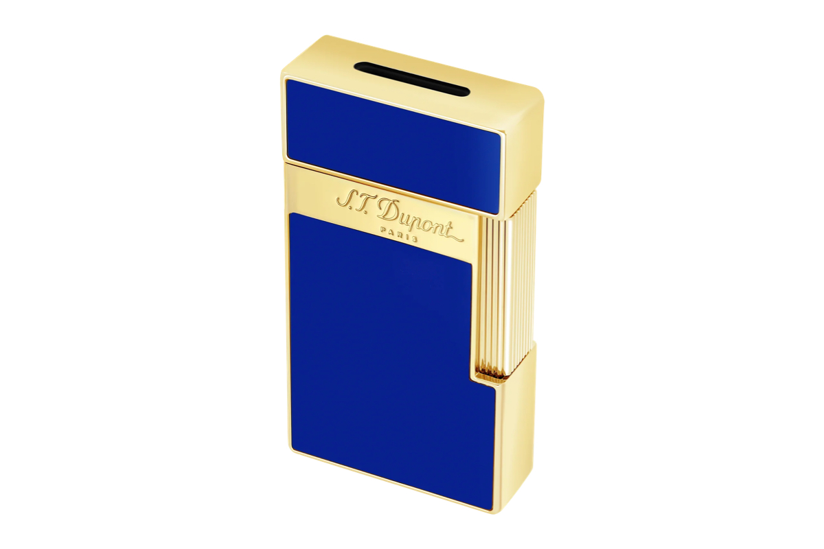 S.T. Dupont Biggy Blue/Gold Aansteker