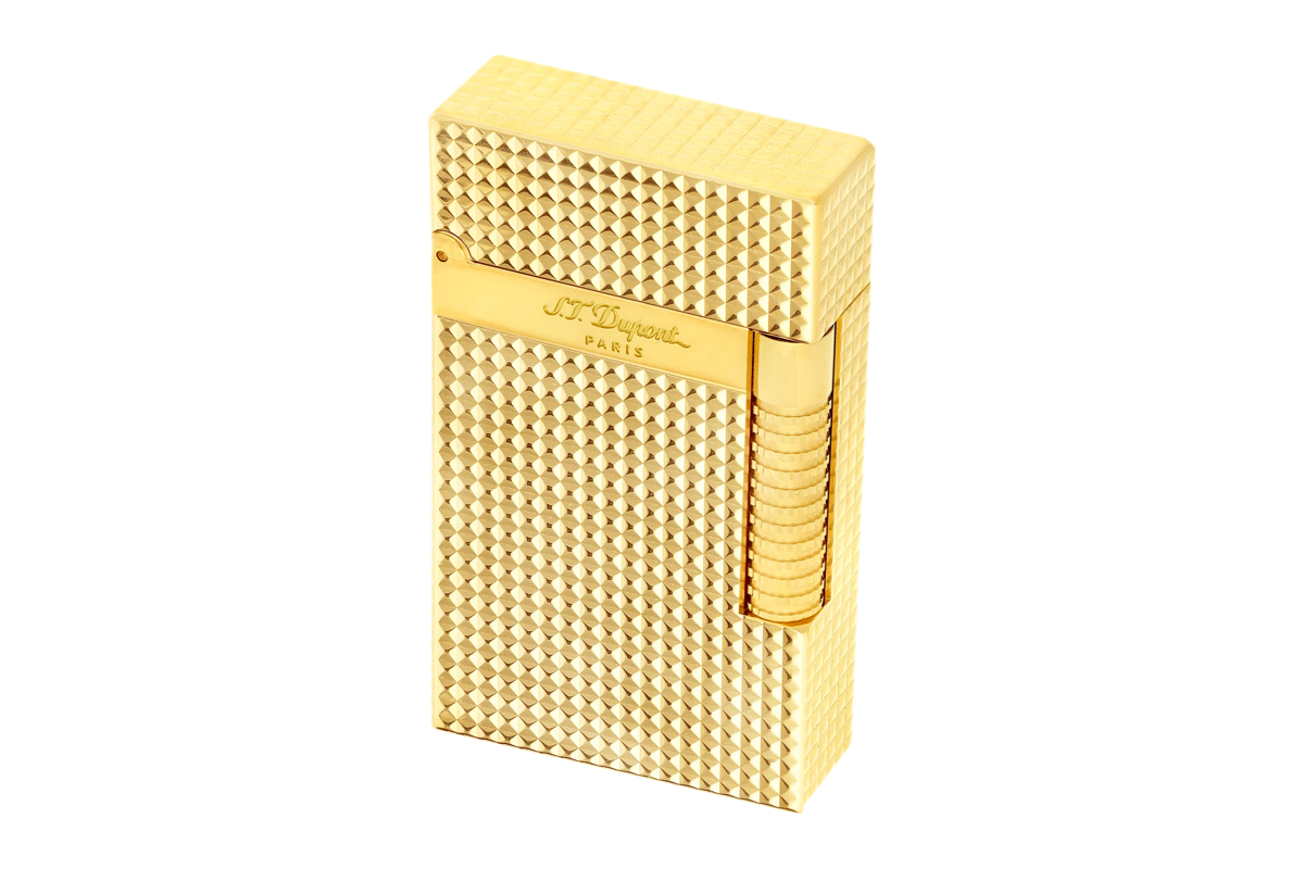 S.T. Dupont Le Grand Diamond Head Yellow Gold Aansteker