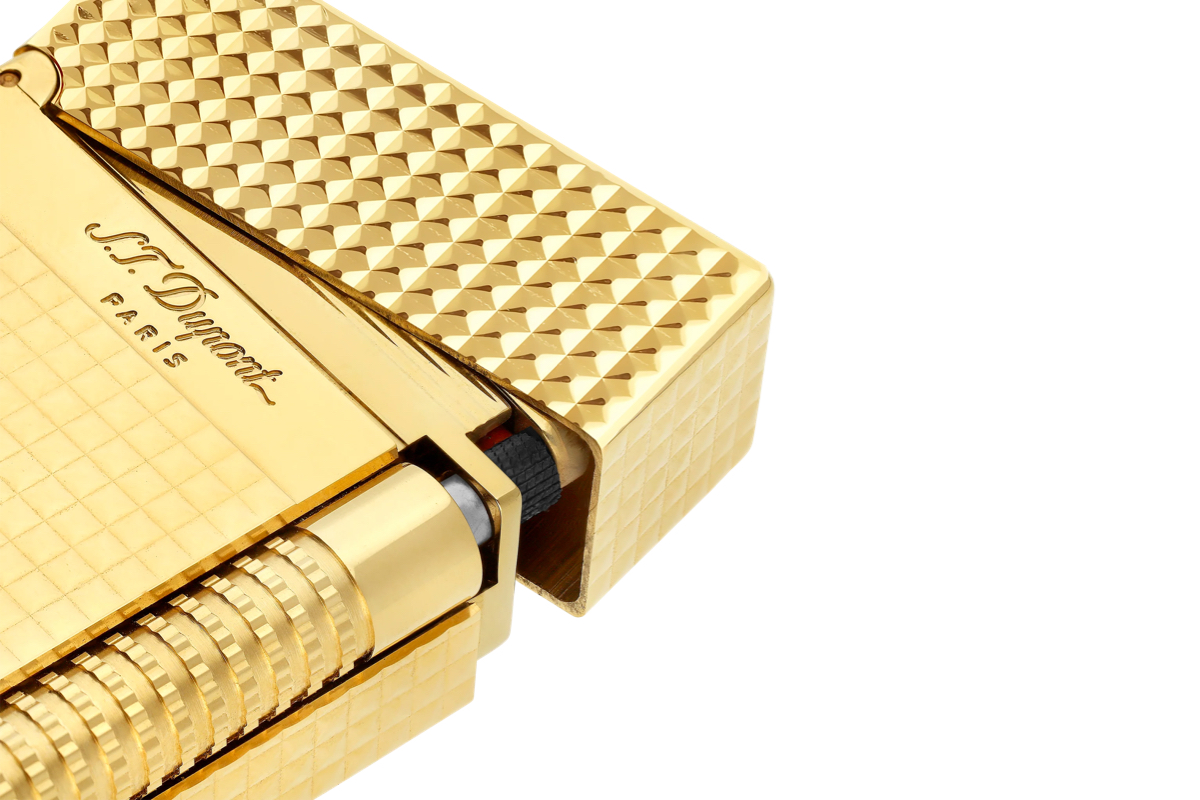 S.T. Dupont Le Grand Diamond Head Yellow Gold Lighter