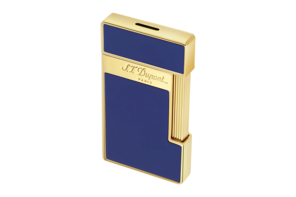 S.T. Dupont Slimmy Blue/Gold Aansteker