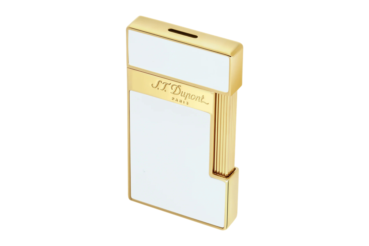 S.T. Dupont Slimmy White/Gold Aansteker