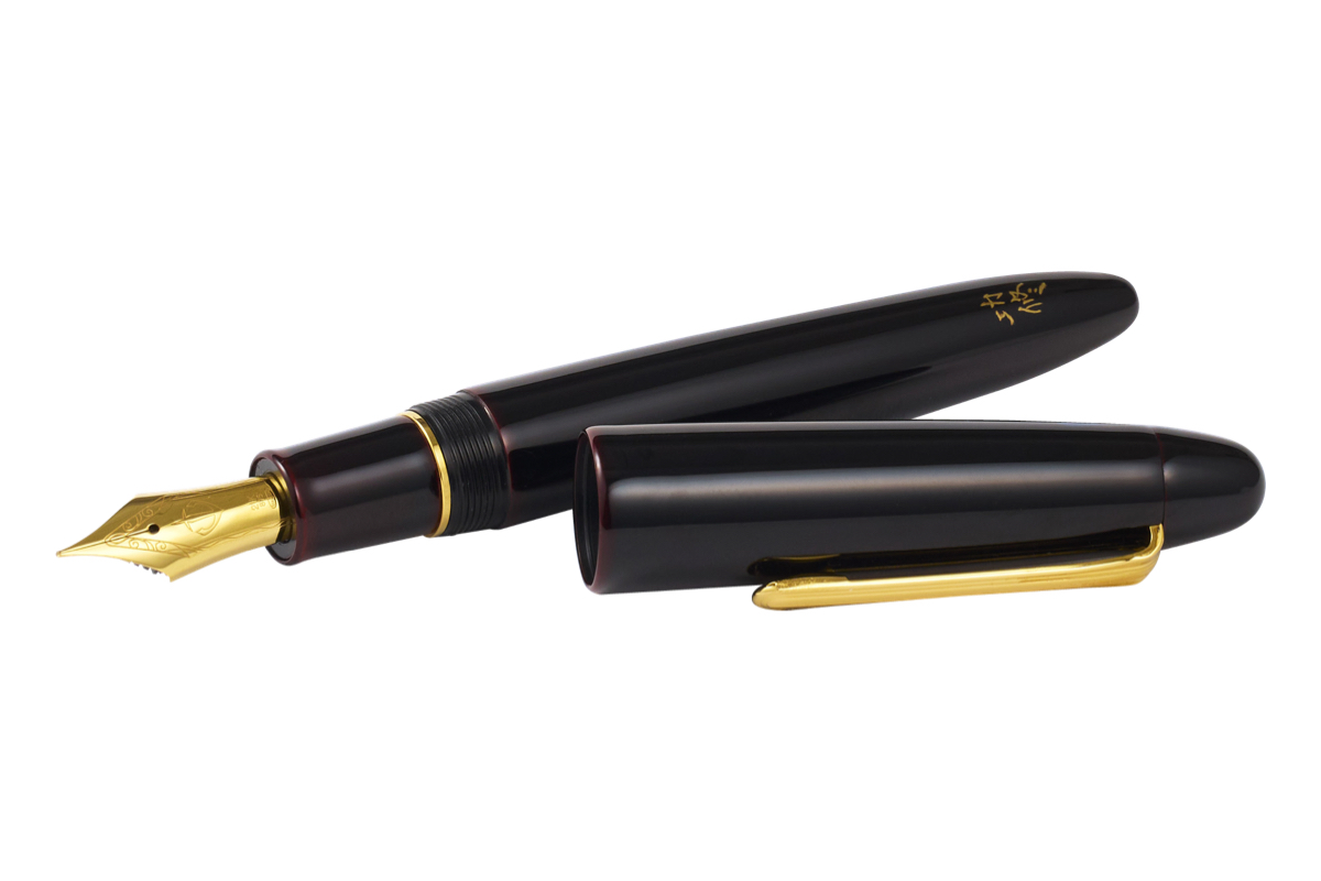 Sailor King of Pens Ebonite 'Kuro-Beni' Tamenuri Vulpen