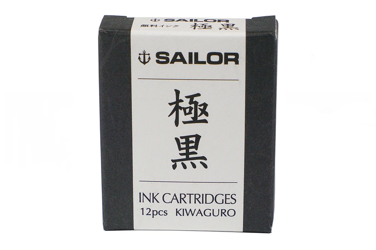 Sailor Kiwaguro Pigment Zwart Inktpatronen 