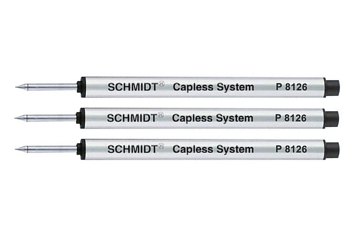 Retro 51 Capless Rollerball Vullingen 3 Pack Zwart (Schmidt)