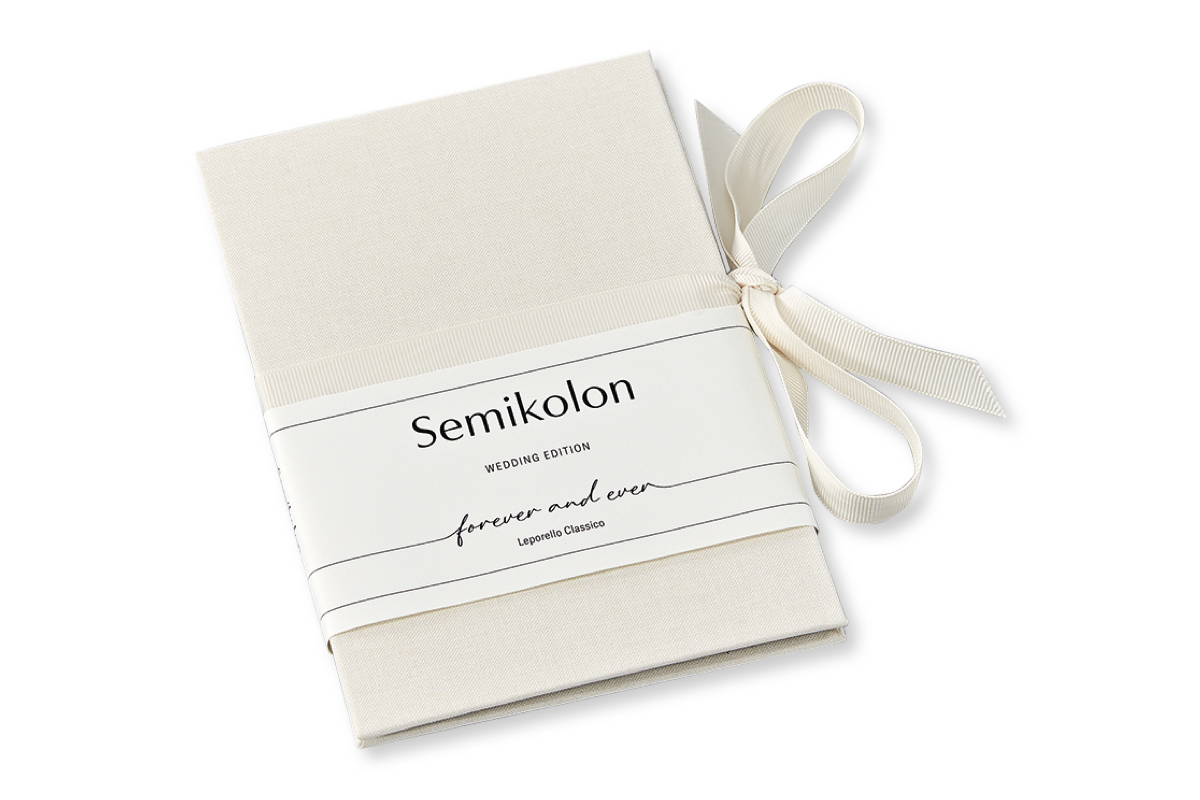 Semikolon Leporello Classico 'Wedding Edition' Chamois