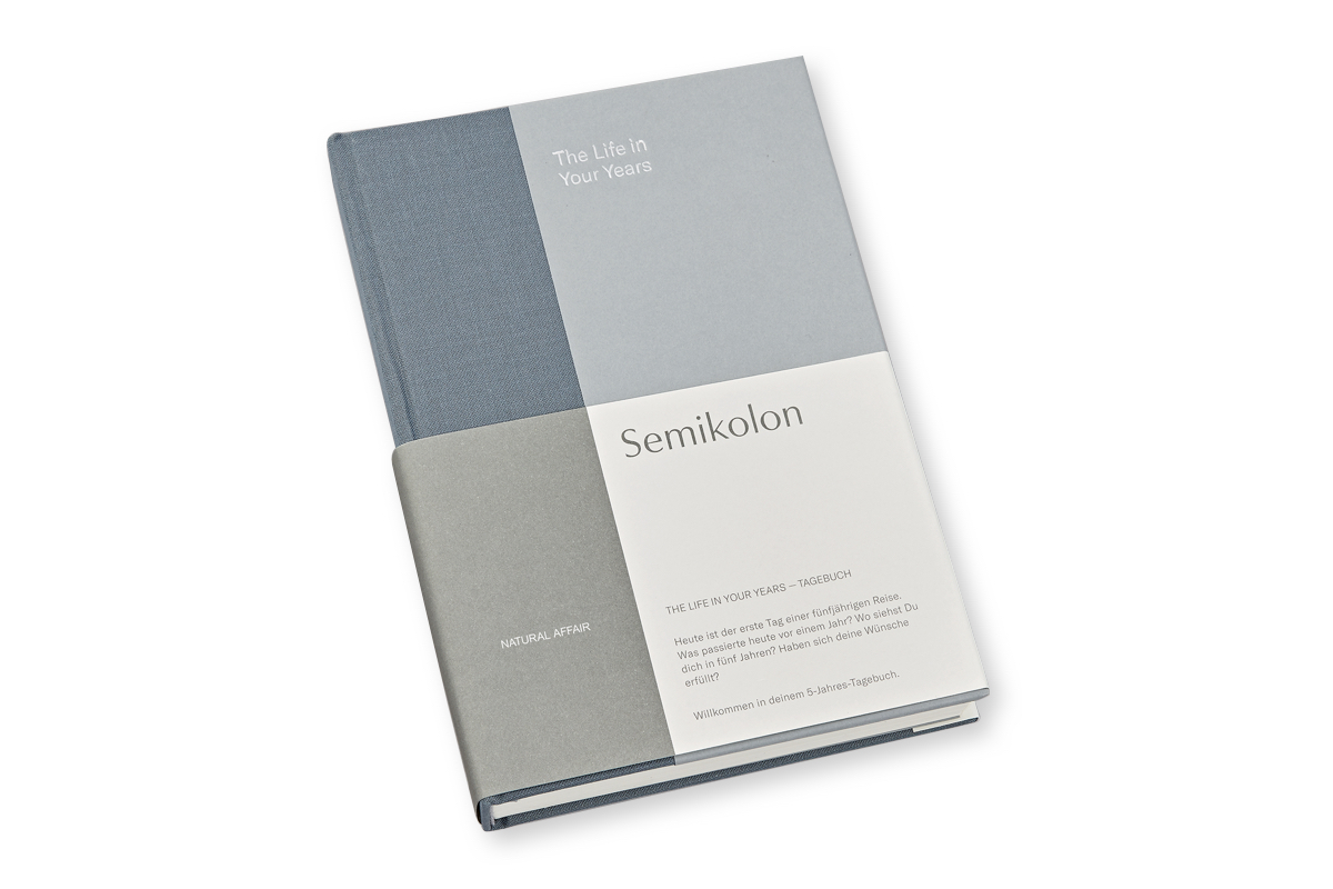 Semikolon The Life in Your Years 5-Year Journal A5 Sea Salt