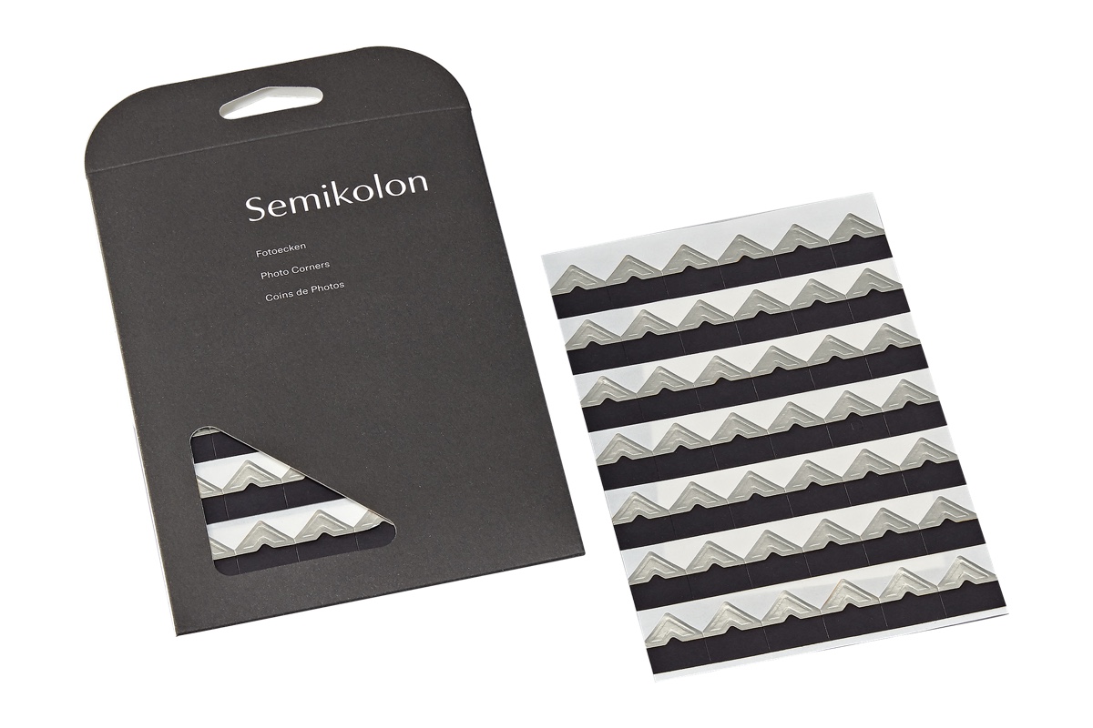 Semikolon Fotohoekjes 'Silver', 252 stuks