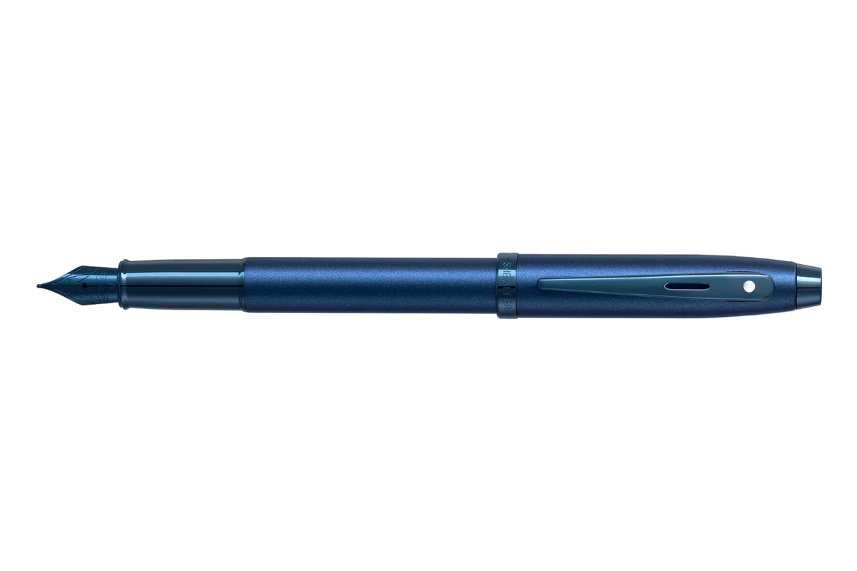 Sheaffer 100 Satin Blue PVD Blue Vulpen