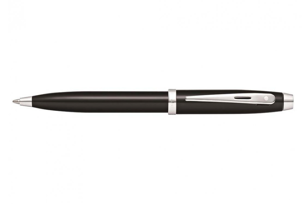 Sheaffer 100 Matte Grey Ballpoint Pen Black Ink Medium 