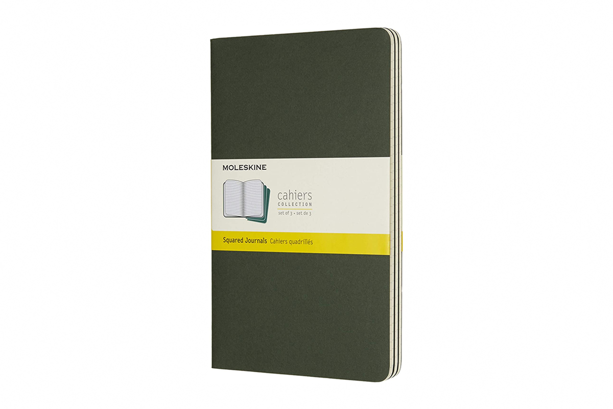 Moleskine Cahier Squared Notebook Pocket Myrtle Green 