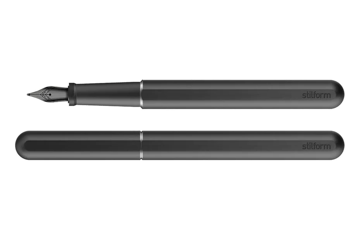 Stilform Aluminium Warp Black Fountain Pen