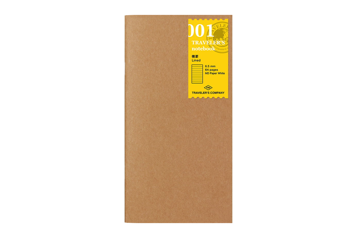 Traveler's Notebook Regular Refill 001 - Lined Notebook