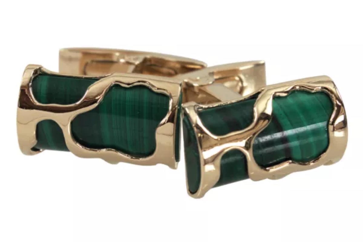 Visconti 'Art' Malachite Vermeil Manchetknopen