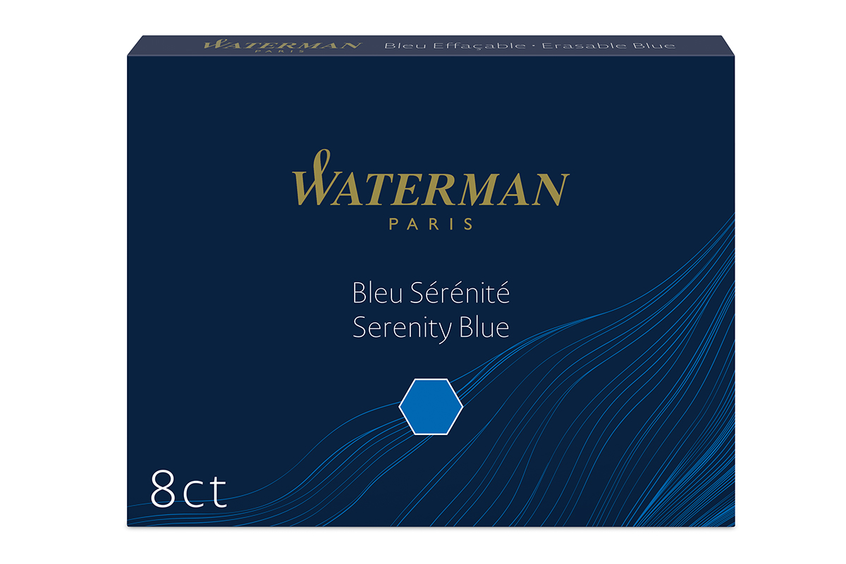 Waterman Inktpatronen Standard Long Serenity Blue