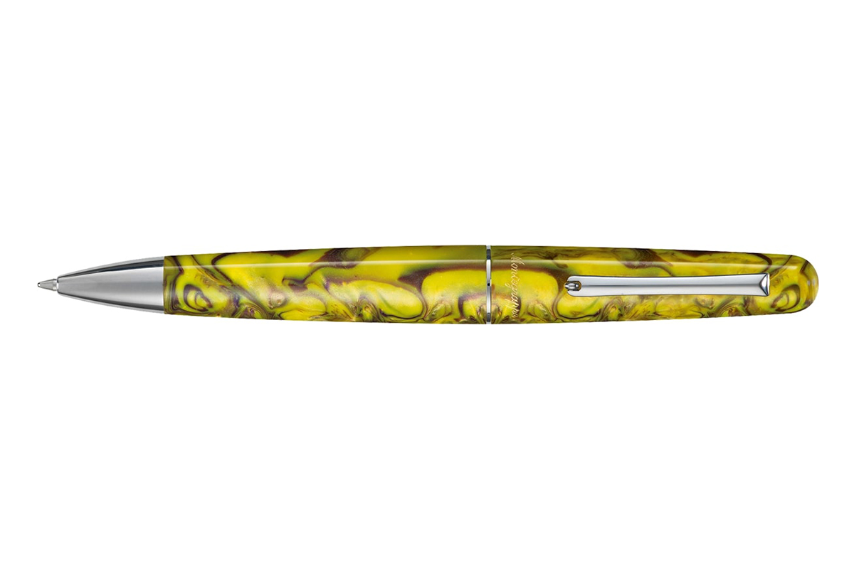 Montegrappa Elmo 01 Fantasy Blooms Iris Yellow Balpen