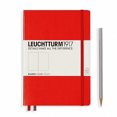 LEUCHTTURM1917 Notebook Plain Hardcover Master Classic Red