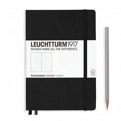 LEUCHTTURM1917 Notebook Dotted Hardcover Master Classic Black