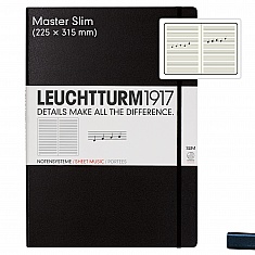 LEUCHTTURM1917 Notebook Music Hardcover A4 Black