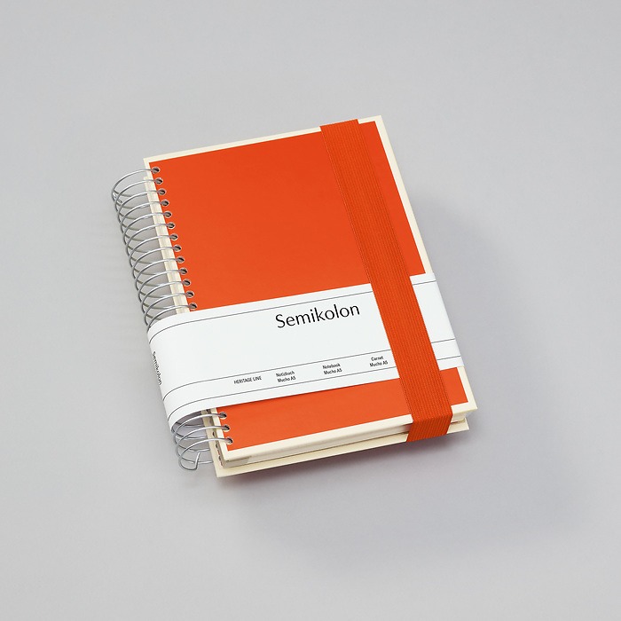 Semikolon Notebook Mucho A5 Hardcover Orange