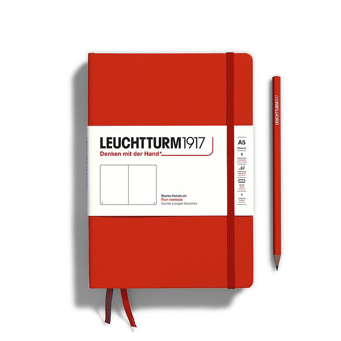 LEUCHTTURM1917 Notebook Plain Hardcover A5 Fox Red