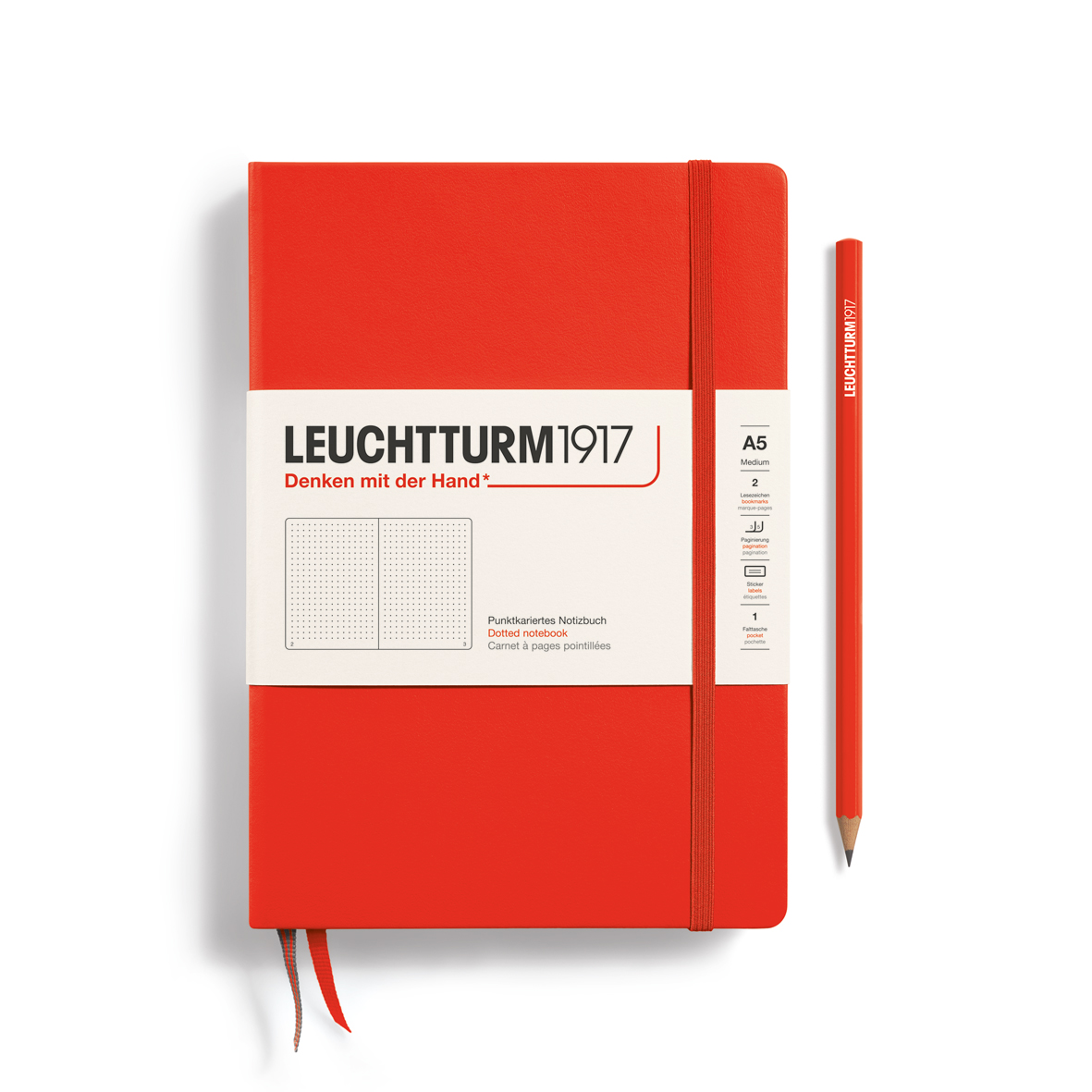 LEUCHTTURM1917 Notebook Dotted Hardcover A5 Lobster