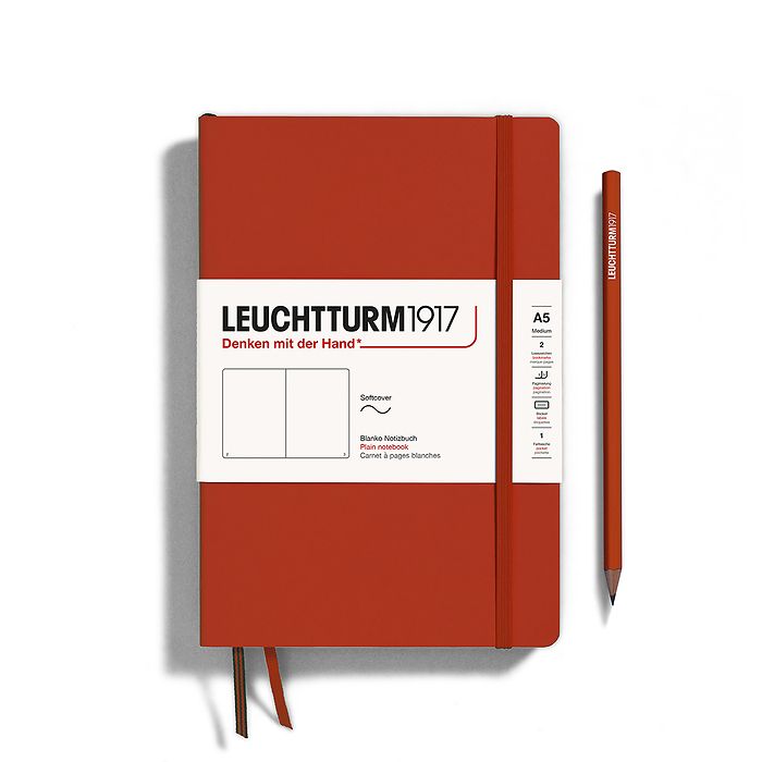 LEUCHTTURM1917 Notebook Plain Softcover A5 Fox Red