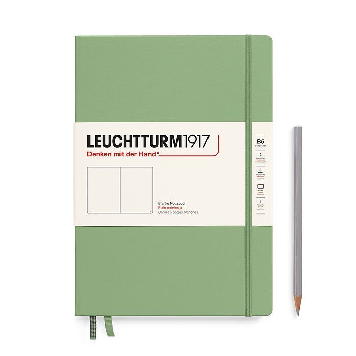 LEUCHTTURM1917 Notebook Plain Hardcover B5 Sage