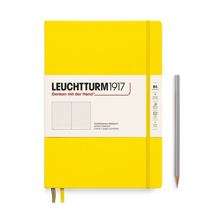 Leuchtturm1917 Notebook Dotted Hardcover B5 Lemon