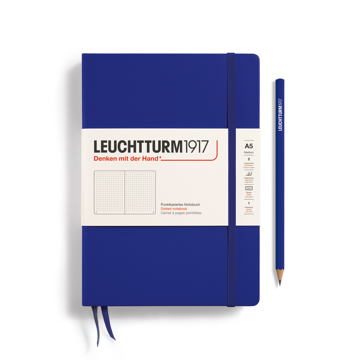 LEUCHTTURM1917 Notebook Dotted Hardcover A5 Ink