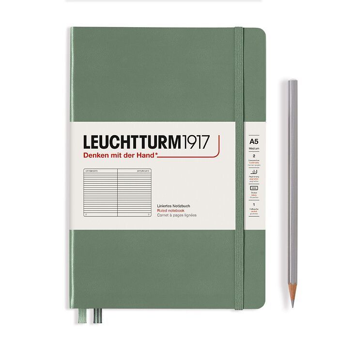 LEUCHTTURM1917 Notebook Ruled Hardcover A5 Olive