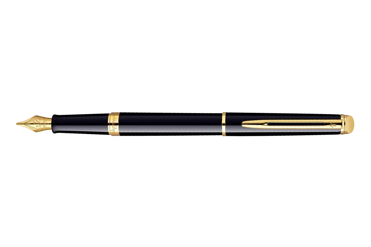 Een Waterman Hémisphère Black Lacquer GT Vulpen koop je bij P.W. Akkerman Amsterdam