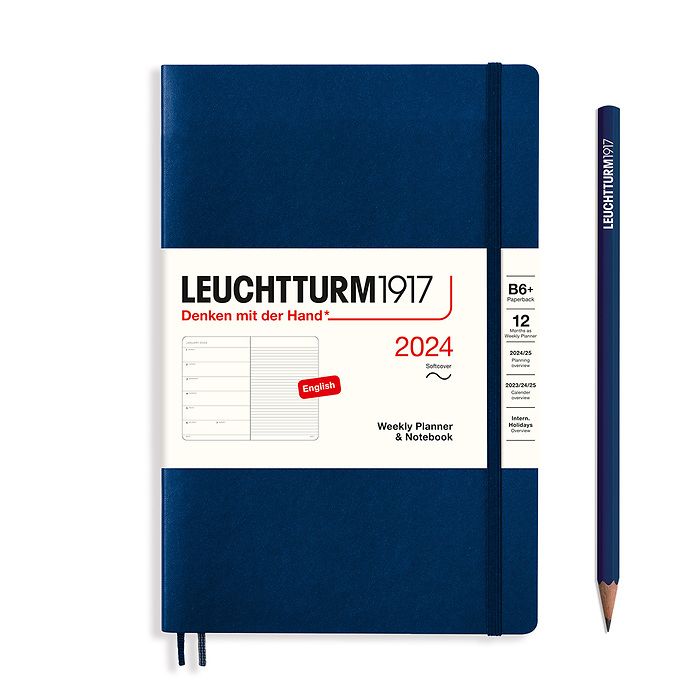 LEUCHTTURM1917 Weekly/Note Softcover 2024 B6+ Agenda Navy