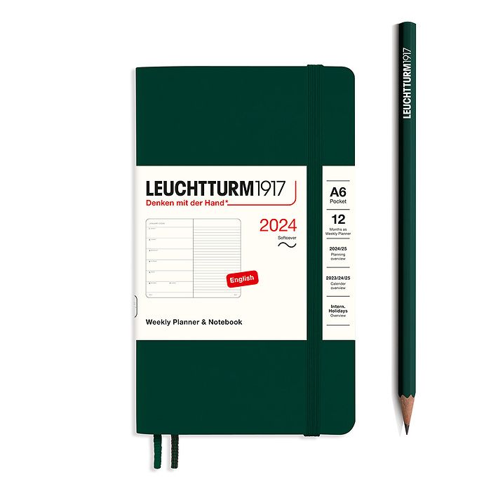 LEUCHTTURM1917 Weekly/Note Softcover Agenda 2024 A6 Pocket Forest